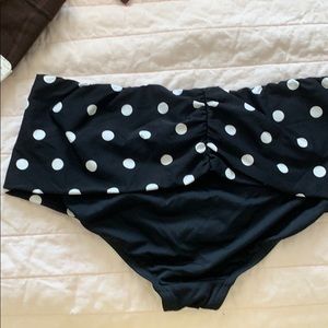 Coco Reef bikini bottom fold over shirred back L